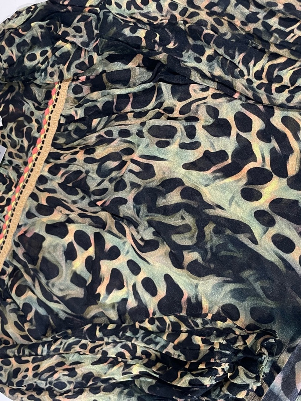 Anthropologie BI-nk London Joelle
Leopard Peasant Blouse Size Xs NWT - Picture 8 of 12